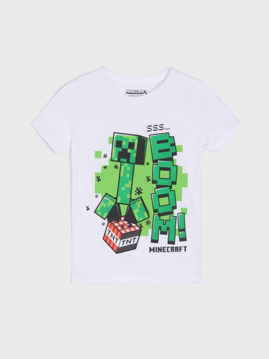 Tricou din bumbac cu maneca scurta Minecraft Boom [1]
