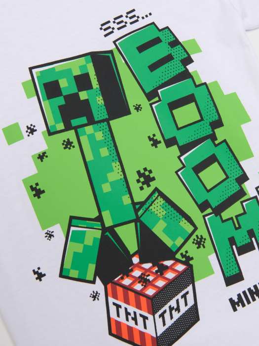 Tricou din bumbac cu maneca scurta Minecraft Boom [3]