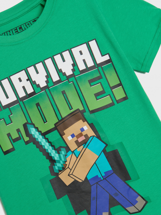 Tricou din bumbac cu maneca scurta Minecraft Survival Mode [2]