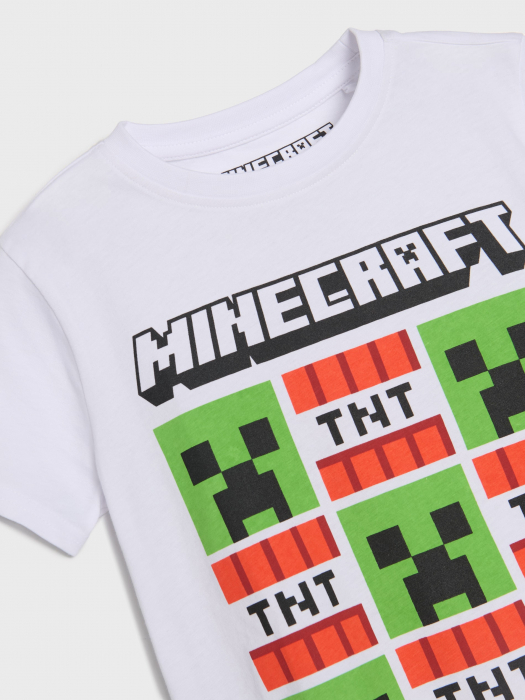 Tricou din bumbac cu maneca scurta Minecraft TNT [2]