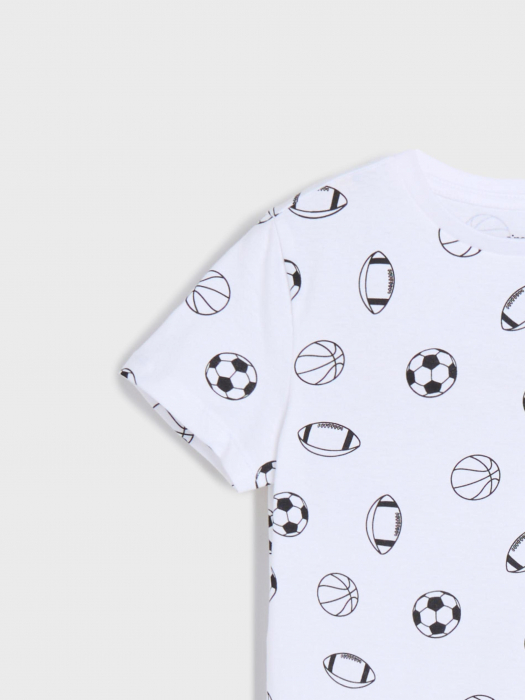 Tricou din bumbac cu maneca scurta Mingii [3]