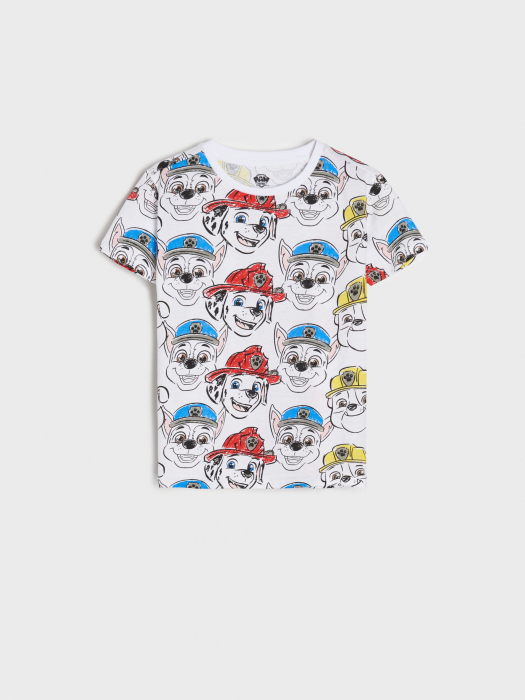 Tricou din bumbac cu maneca scurta Paw Patrol Faces [1]