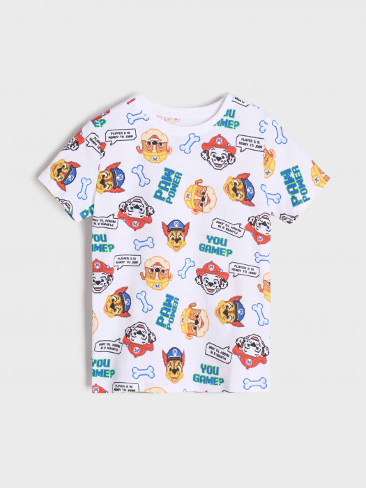 Tricou din bumbac cu maneca scurta Paw Patrol Power [1]