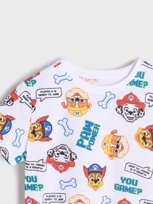 Tricou din bumbac cu maneca scurta Paw Patrol Power [11]