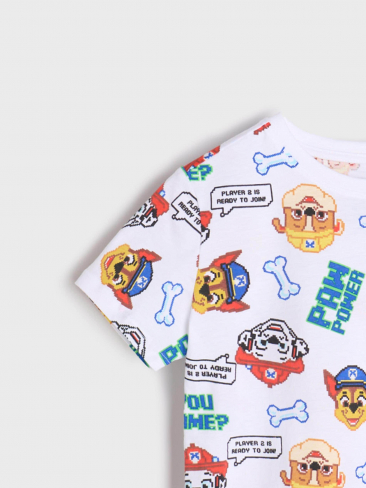 Tricou din bumbac cu maneca scurta Paw Patrol Power [4]