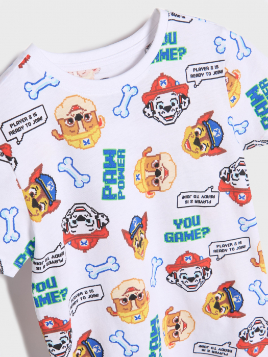 Tricou din bumbac cu maneca scurta Paw Patrol Power [2]