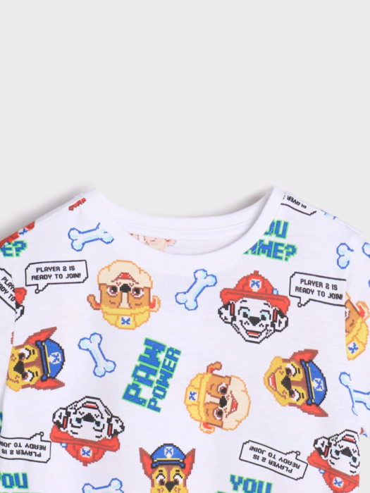 Tricou din bumbac cu maneca scurta Paw Patrol Power [3]