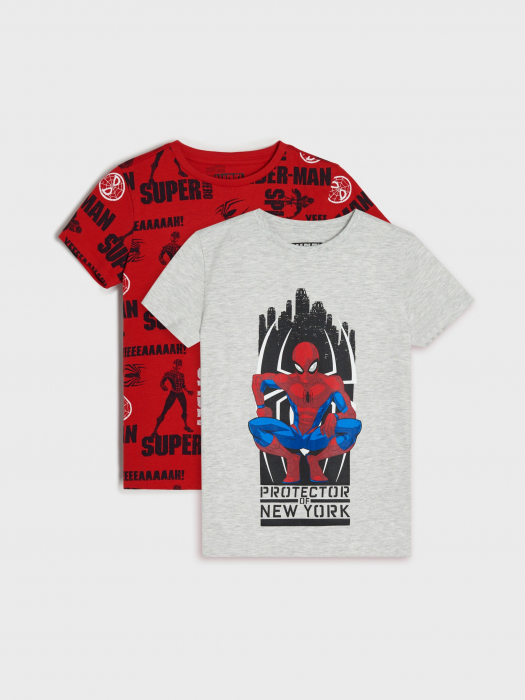 Set 2 tricouri din bumbac Spiderman [1]
