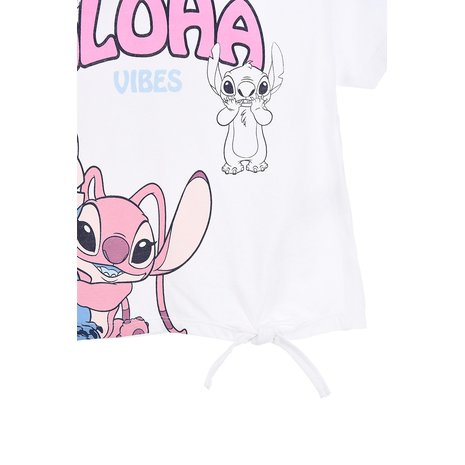 Tricou din bumbac de vara cu maneca scurta Stitch Aloha Vibes [4]