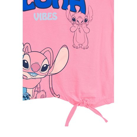 Tricou din bumbac de vara cu maneca scurta Stitch Aloha [3]