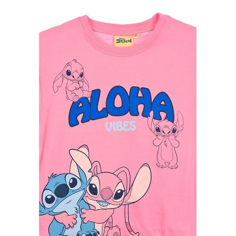 Tricou din bumbac de vara cu maneca scurta Stitch Aloha [2]