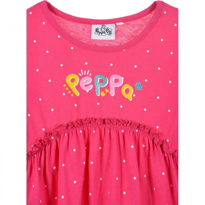 Tricou maneca lunga cu volan, pentru copii Peppa Pig [2]