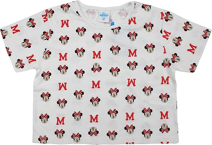 Tricou maneca scurta bumbac, pentru fete Minnie Mouse [1]