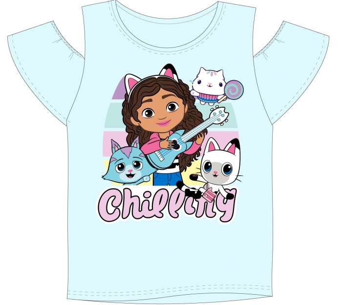 Tricou maneca scurta Gabby's Dollhouse Chilling [2]