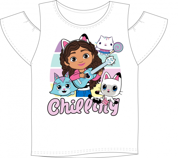 Tricou maneca scurta Gabby's Dollhouse Chilling [2]