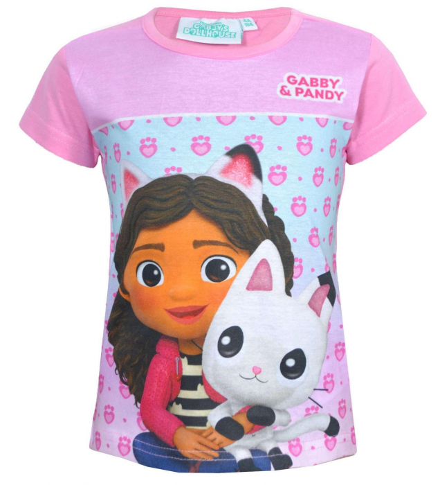Tricou maneca scurta din bumbac Gabby's Dollhouse [1]