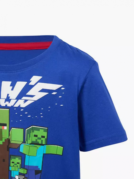 Tricou mânecă scurtă Minecraft Zombies Around pentru copii [2]