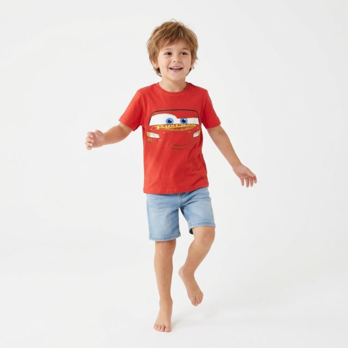 Tricou maneca scurta din bumbac, pentru copii Cars Disney [4]