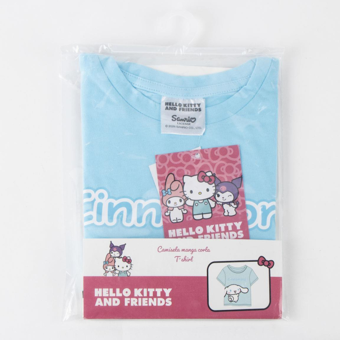 Tricou maneca scurta din bumbac, pentru copii Hello Kitty Cinnamoroll [6]