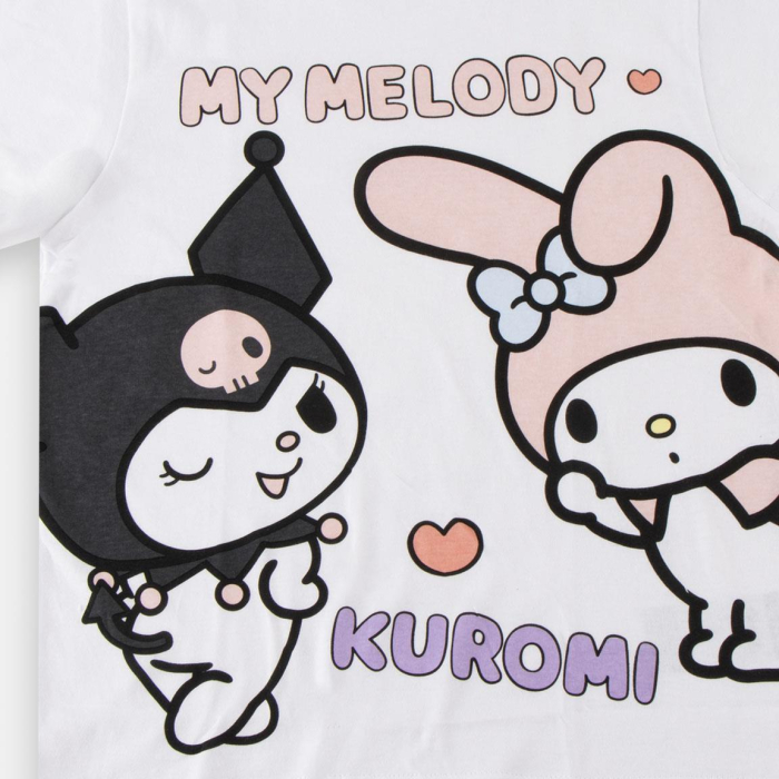 Tricou maneca scurta din bumbac, pentru copii Kuromi [3]
