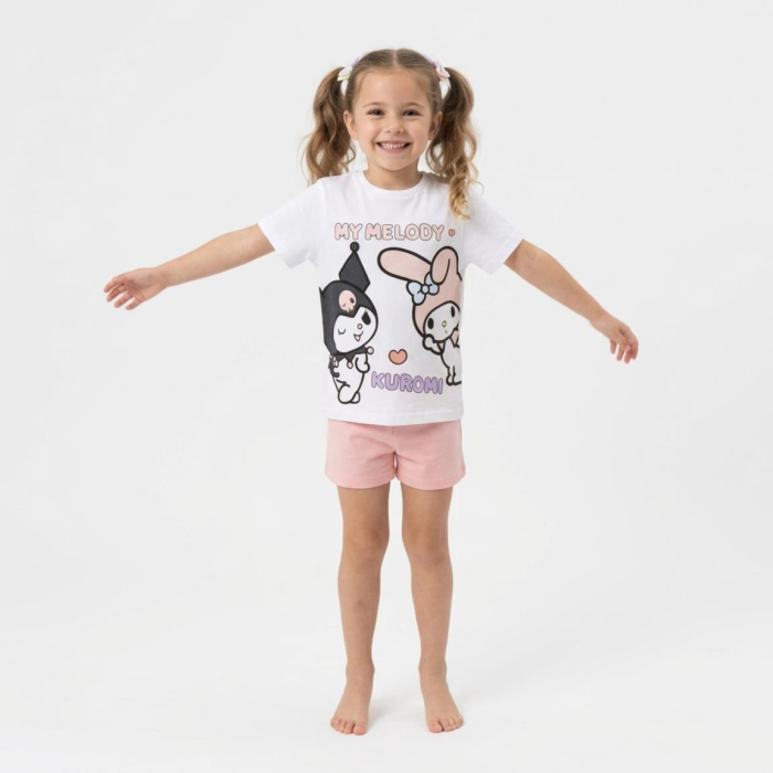 Tricou maneca scurta din bumbac, pentru copii Kuromi [4]