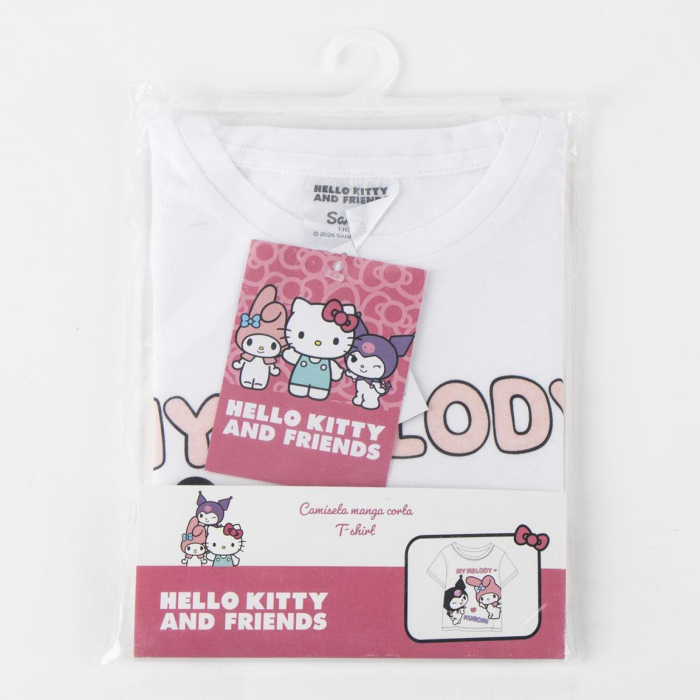 Tricou maneca scurta din bumbac, pentru copii Kuromi [6]