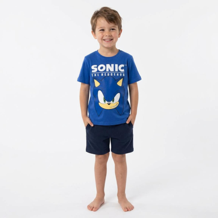 Tricou maneca scurta din bumbac, pentru copii Sonic [4]