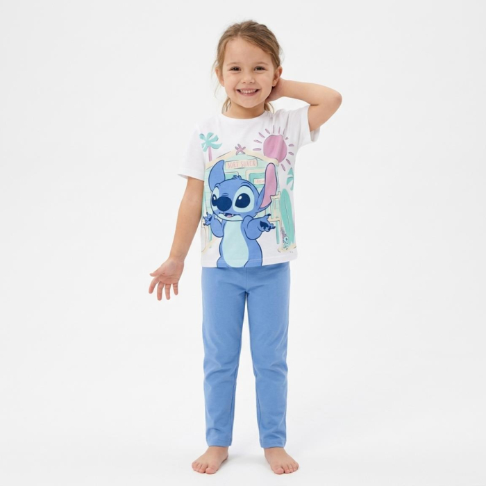 Tricou maneca scurta din bumbac, pentru copii Stitch Surf Shack [4]
