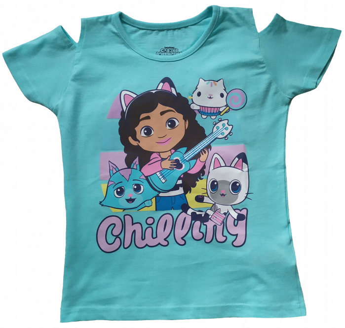 Tricou maneca scurta Gabby's Dollhouse Chilling [1]