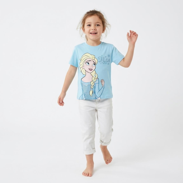 Tricou maneca scurta, pentru copii Ice cream Frozen Elsa [4]