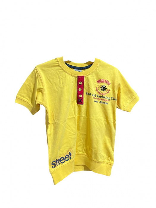Tricou maneca scurta bumbac pentru copii Nautical [1]