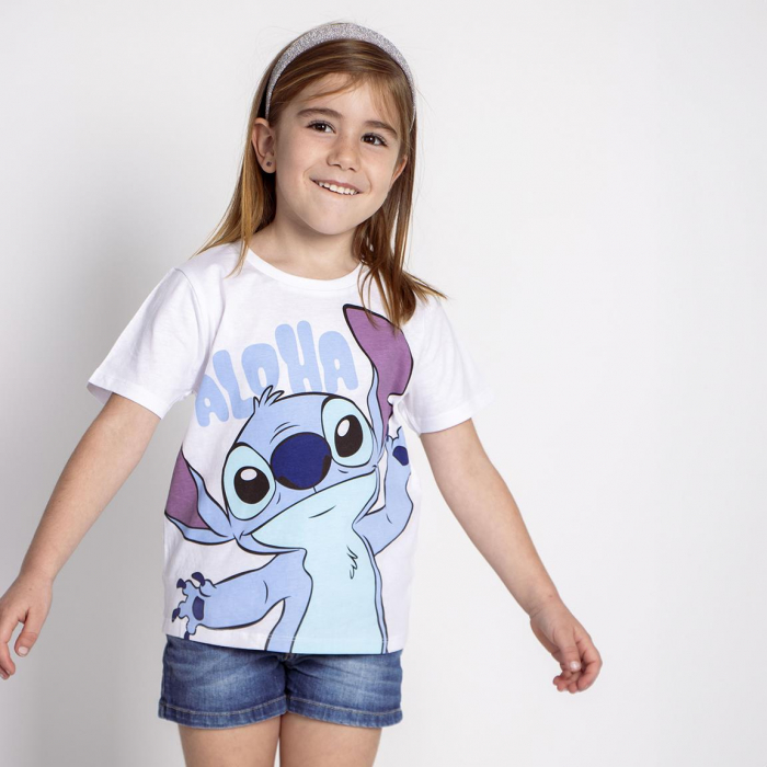 Tricou maneca scurta, pentru copii Stitch Aloha [4]