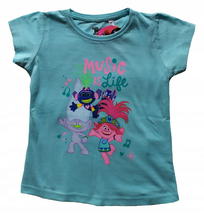 Tricou maneca scurta Trolls Music is My Life [2]