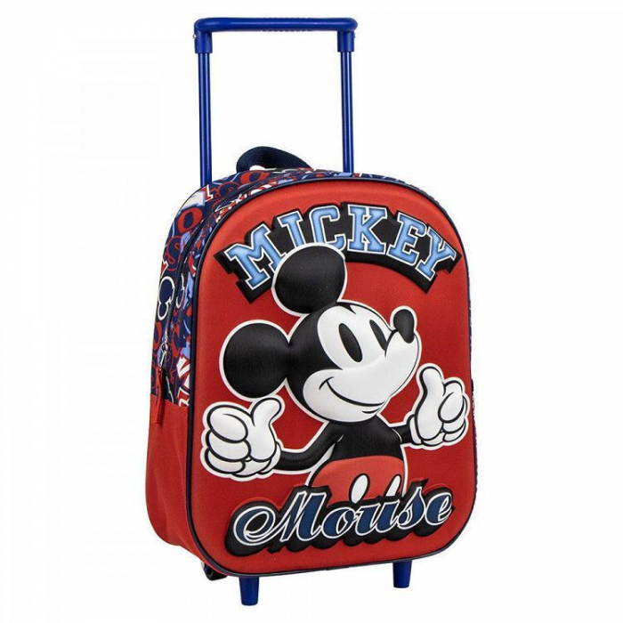Troler gradinita 3D Mickey Mouse , 31x25x10 cm, 1 compartiment [1]