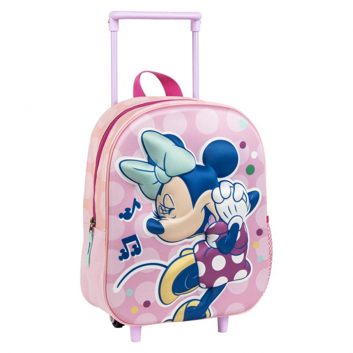 Troler gradinita 3D Minnie Music , 31x25x10 cm 1 compartiment [1]