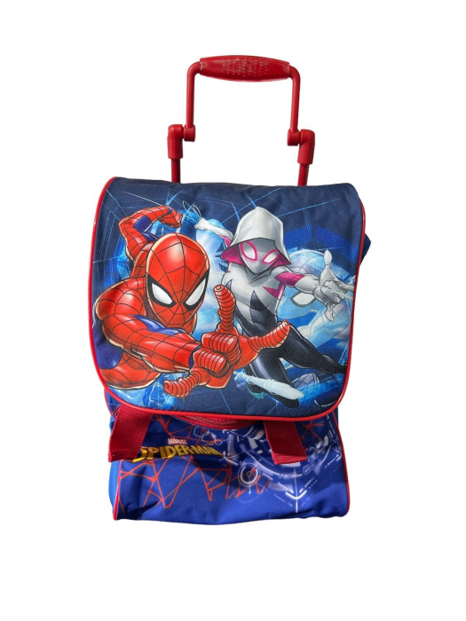Troler scoala extensibil Spiderman, 40x28x15 cm [2]