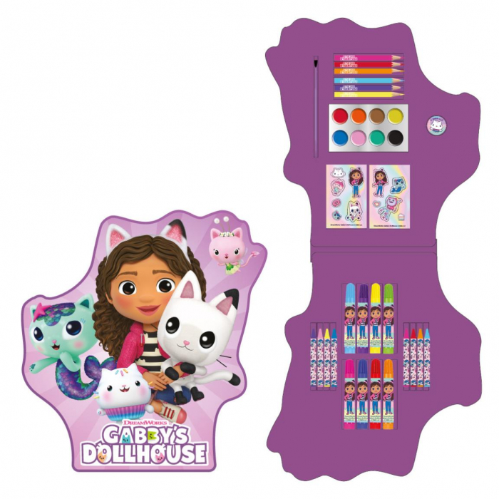 Trusa de colorat Gabby's Dollhouse, 34 piese [1]