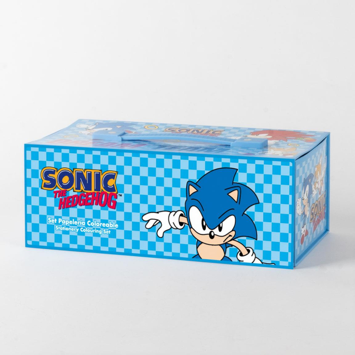 Trusă de colorat tip valiză Sonic pentru copii [5]
