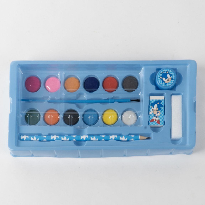Trusă de colorat tip valiză Sonic pentru copii [3]