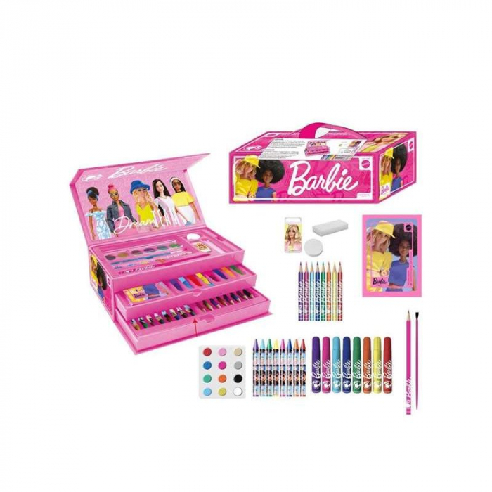 Trusa de colorat valiza Barbie, 42 piese [7]