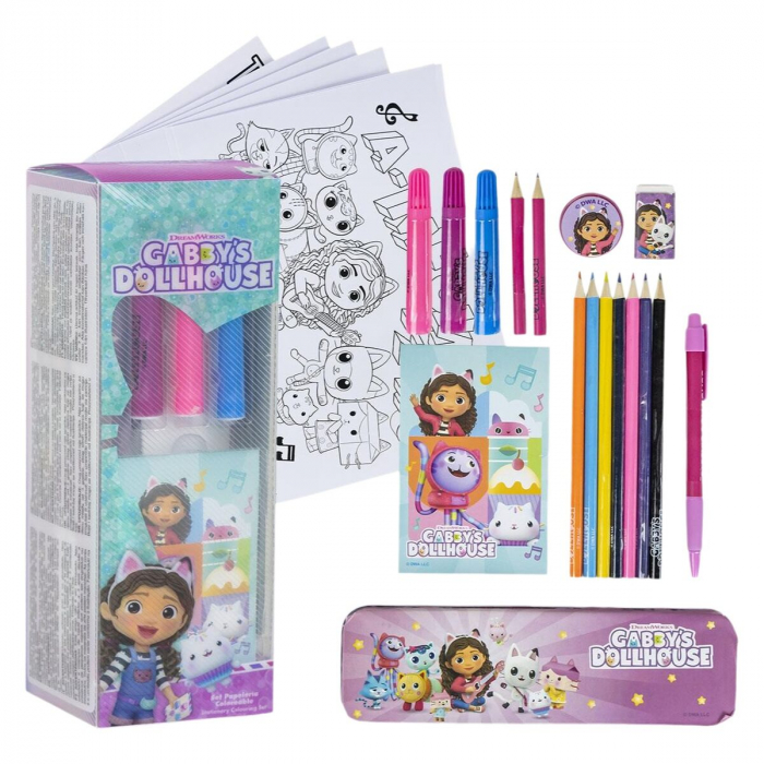 Set de colorat Gabby's Dollhouse, 24 piese [1]