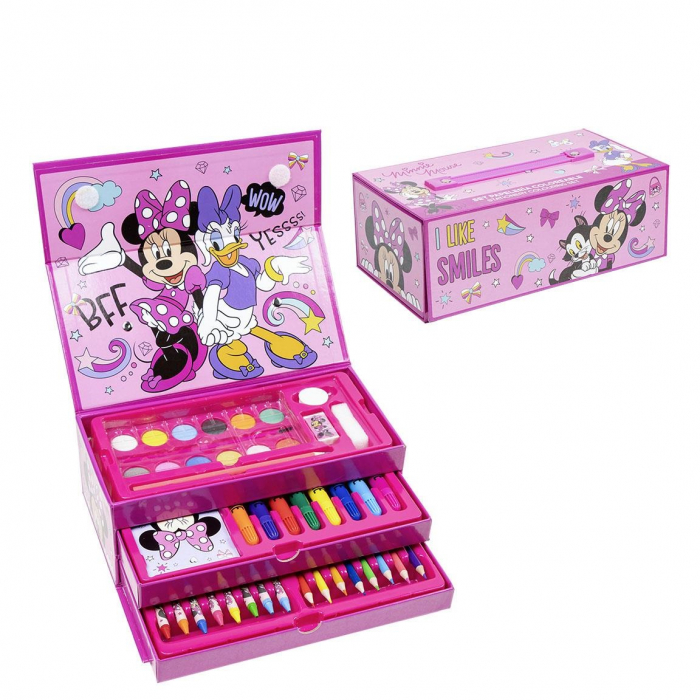Trusa de colorat valiza Minnie Mouse Disney, 42 piese [2]