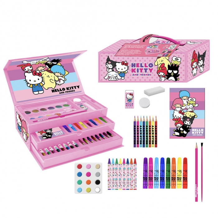 Trusa de colorat valiza Hello Kitty, 42 piese [1]