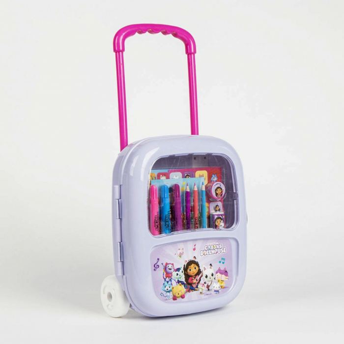 Trusa tip troler gradinita transparent Gabby's Dollhouse si accesorii, 25.5x22x9 cm [3]