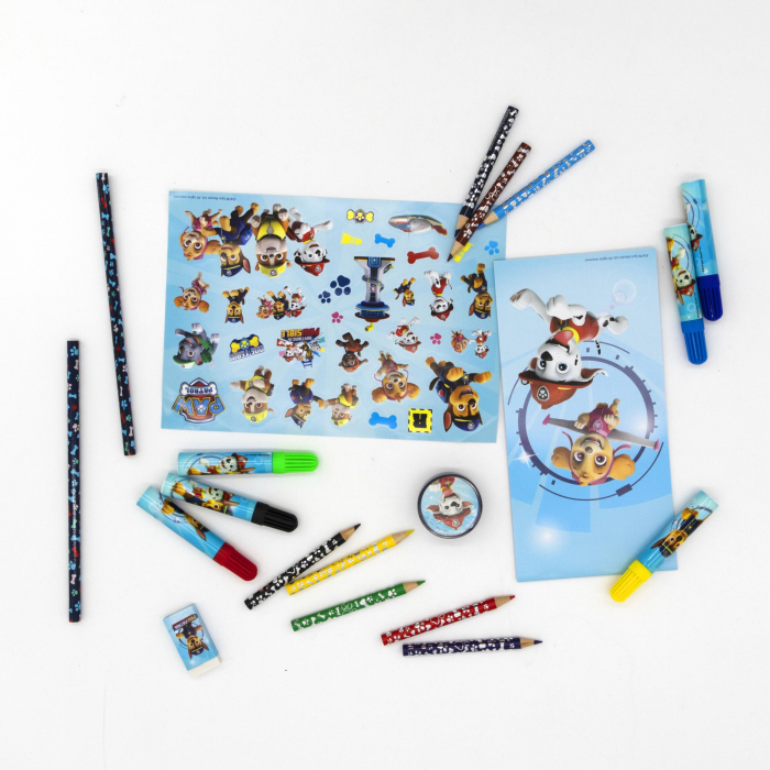 Trusa tip troler gradinita transparent Paw Patrol si accesorii, 32x24,5x10 cm [3]