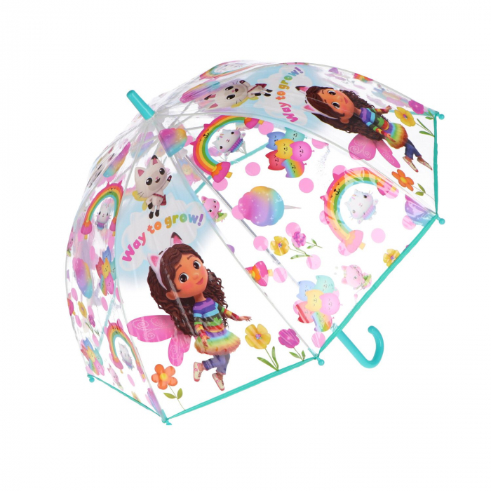Umbrela de ploaie manuala, Gabby's Dollhouse Butterfly, diametru 19" cm [2]