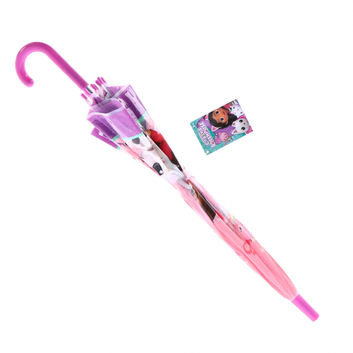 Umbrela de ploaie manuala pentru copii, Gabby's Dollhouse, diametru 69 cm [3]