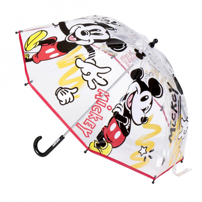 Umbrela de ploaie manuala pentru copii, Mickey Mouse Disney, diametru 71 cm [1]