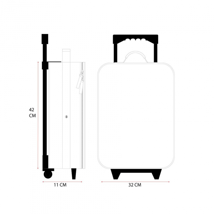 Valiza troler Lilo & Stitch Ohana forever, 42x32x11 cm [4]