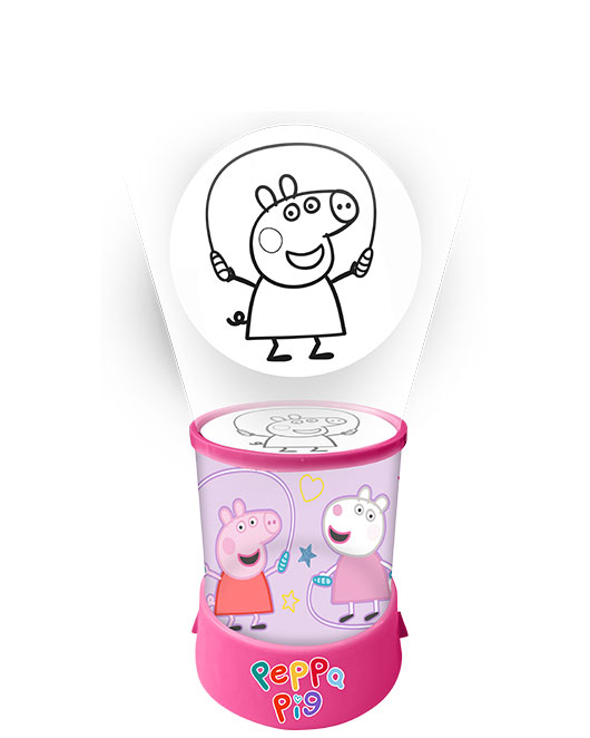 Veioza cu proiectie Peppa Pig, 10x16 cm [1]